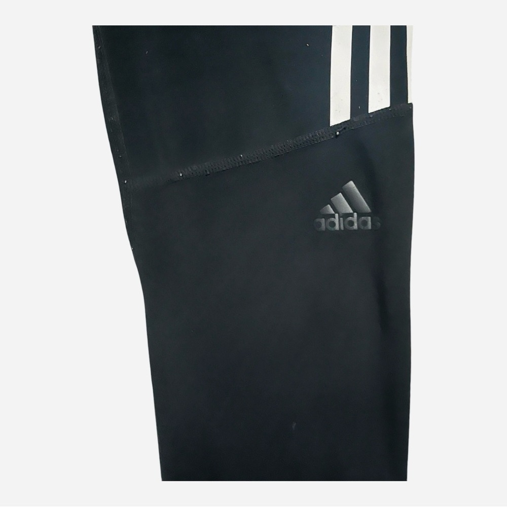 Adidas activewear yoga sports leggings black striped pocket wide waist Women M - Picture 7 of 15